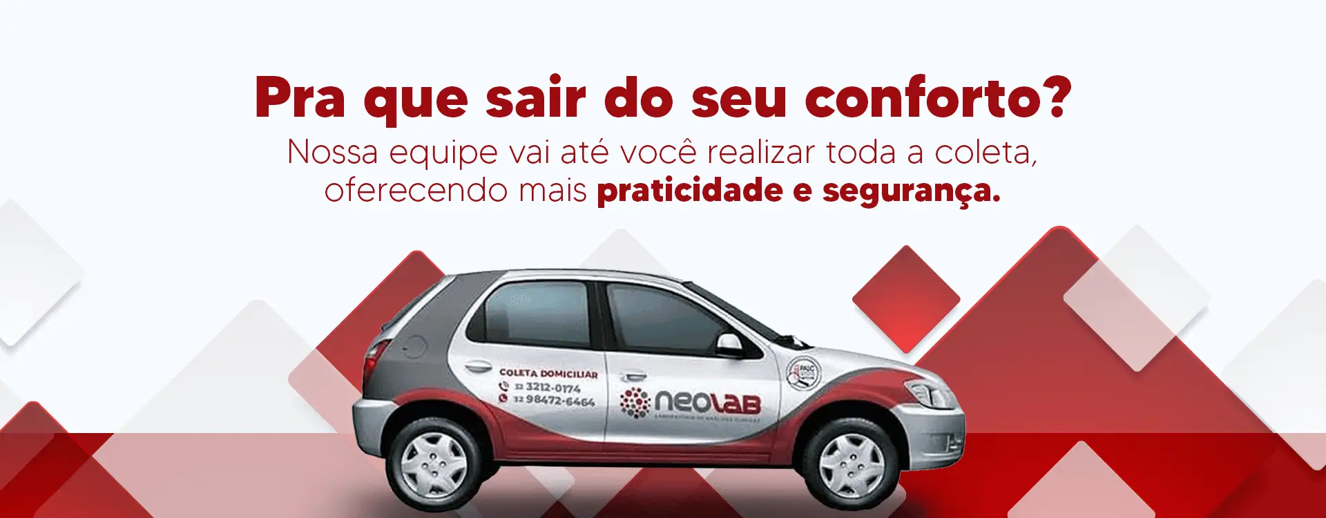 Coleta domiciliar do Neolab Care